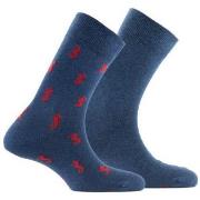 Chaussettes Kindy Lot de 2 paires de chaussettes en coton motifs hippo...