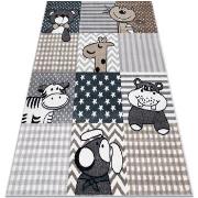 Tapis Rugsx Tapis FUN Pets pour enfants, animaux gris 180x270 cm