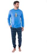 Pyjamas / Chemises de nuit Achile Pyjama long avec jogging en pur coto...