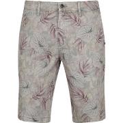 Pantalon No Excess Short Garment Dyed Impression Gris