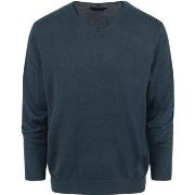 Sweat-shirt Casa Moda Pull-over Mélangé Bleu