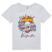 T-shirt enfant Only KOGALICE-REG-S/S-BURNING-TOP-BOX-JRS