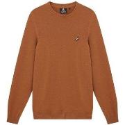 Pull Lyle &amp; Scott KN921VF CREW NECK LAMBSWOOL-W805 VICTORY ORANGE