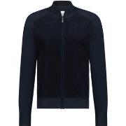 Sweat-shirt State Of Art Cardigan Bleu Foncé Corduroy