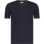 T-shirt State Of Art Knitted T-Shirt Bleu Marine