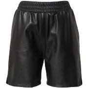 Pantalon Oakwood Short en cuir Foly Ref 59629 Noir