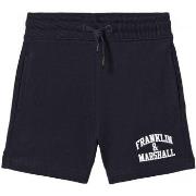 Short Franklin &amp; Marshall JM4007-2000P01 ARCH LETTER-219 NAVY