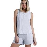 Pyjamas / Chemises de nuit Admas Pyjama short débardeur Romantic Grey