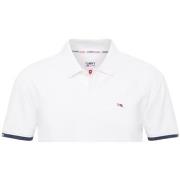 T-shirt Tommy Jeans Polo manches courtes Homme Ref 59569 YBR Blanc