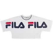 T-shirt Fila Courte RANGÉE du Haut Barr Cropped Tee Femmes Blanc