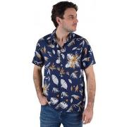 Chemise Deeluxe Chemisette homme Pearl Navy - S