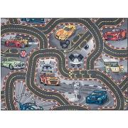 Tapis Rugsx TAPIS REBEL ROADS Racers 97 Rues, voitures 95x133 cm