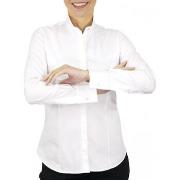 Chemise Andrew Mc Allister chemise femme col mao chiara blanc