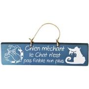 Tableaux, toiles Qualiart Plaque décorative en bois - chien méchant - ...