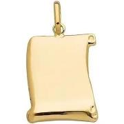 Pendentifs Brillaxis Pendentif Parchemin or jaune 9 carats