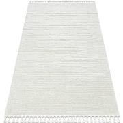 Tapis Rugsx Tapis SEVILLA AC53B rayures blanc Franges berbère 200x290 ...