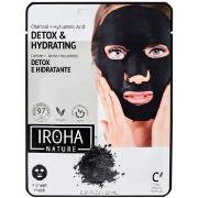 Masques Iroha Nature Masque Visage En Tissu Détox Charbon Anti-imperfe...