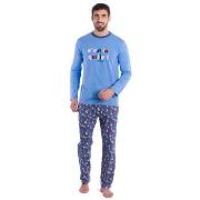 Pyjamas / Chemises de nuit Achile Pyjama long en pur coton jersey "QUI...