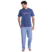 Pyjamas / Chemises de nuit Achile Pyjama long en pur coton " et sa ban...