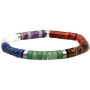 Bracelets Sixtystones Bracelet Chakra Heishi Jaspe Rouge-Large-20cm