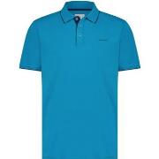 T-shirt State Of Art Polo Piqué Petrol Bleu