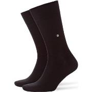 Socquettes Burlington Uni Noir Lot de 2