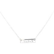 Collier Saunier Collier plaque argent gravure toujours