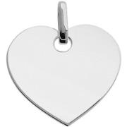 Pendentifs Brillaxis Pendentif coeur or blanc 9 carats