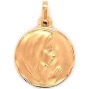 Pendentifs Brillaxis Médaille ronde vierge de profil