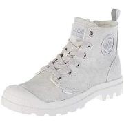 Baskets Palladium Pampa Zip Desert Wash blanc, Sneaker Boots Femme