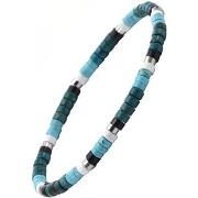 Bracelets Sixtystones Bracelet Perles Heishi 4 Mm Turquoise -Medium-18...