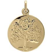 Pendentifs Brillaxis Médaille arbre de vie or 18 carats