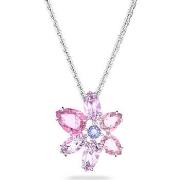 Collier Swarovski Pendentif Gema fleur rose