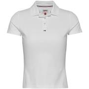 T-shirt Tommy Jeans Polo femme Tommy Hilfiger Ref 60372 YBR Blanc