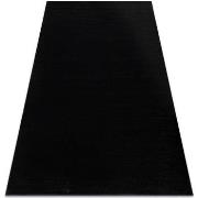 Tapis Rugsx Tapis SOFTY plaine couleur unie noir 80x150 cm