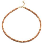 Collier Sixtystones Collier Perles Heishi Pierres -38 cm