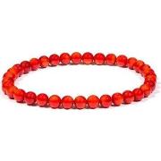 Bracelets Phoenix Import Bracelet élastique pierres de Corail Bambou