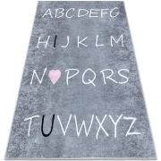 Tapis Rugsx Tapis lavable JUNIOR 52106.801 Alphabet pour les 80x150 cm