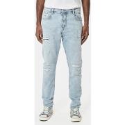Jeans skinny Kaporal - Jean slim destroy - bleu clair