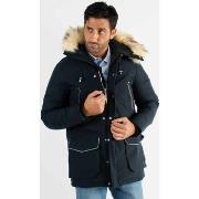 Parka Paragoose Doudoune mi-longue navy mario silver