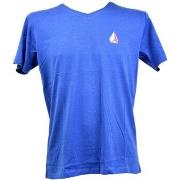 T-shirt Ted Lapidus TAYEB Col V Bleu