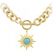 Collier Sc Bohème B3180-DORE+B3383-DORE-TURQUOISE