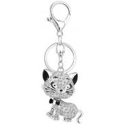 Porte clé Sc Crystal B4125-ARGENT