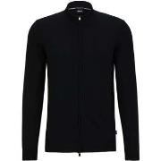 Sweat-shirt BOSS Gilet noir en laine