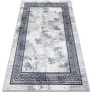 Tapis Rugsx Tapis lavable ANDRE 1189 Marbre, grec antidérapan 80x150 c...