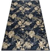 Tapis Rugsx Tapis lavable ANDRE 1311 Feuilles de monstère 120x170 cm