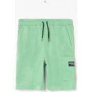 Short enfant Le Temps des Cerises Bermuda totobo vert gazon