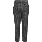Pantalon Vila Trousers Shine 7/8 - Black/silver