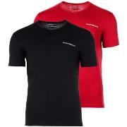 T-shirt Emporio Armani - Tee-shirt X2 - noir rouge