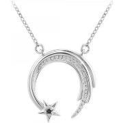 Collier Sc Crystal BD3301-ARGENT-DIAMANT-NOIR